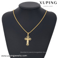 32706-cheap bulk jewelry 18k gold simple cross pendants